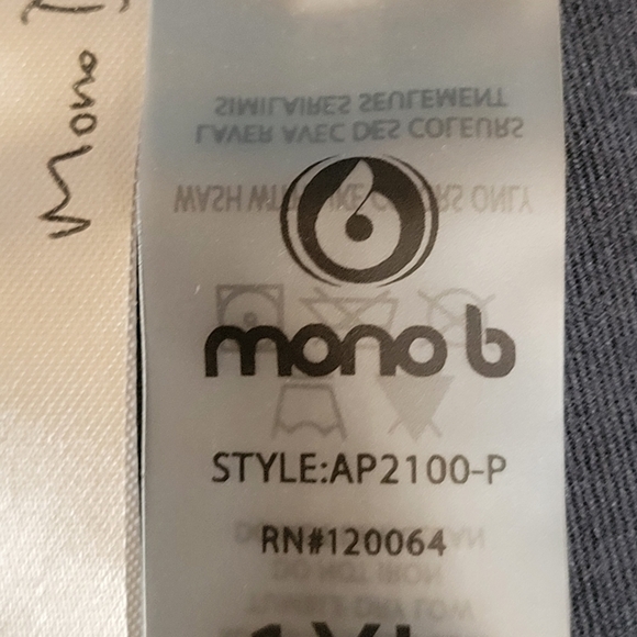 Mono B capri leggings Women's Size 1 XL gray - Picture 2 of 6